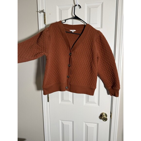 Time and Tru Womens Quilted Lounge Set Brown Cardigan Joggers Size XL 16 18 - Picture 8 of 8